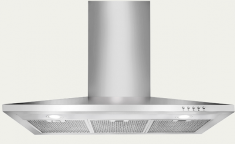 Canopy-Wall-Mount Range Hood Extraction/Recirculation, 90cm RHCWM-3 EXT/REC Stainless Steel Finish, 90cm, 760 m3/h,